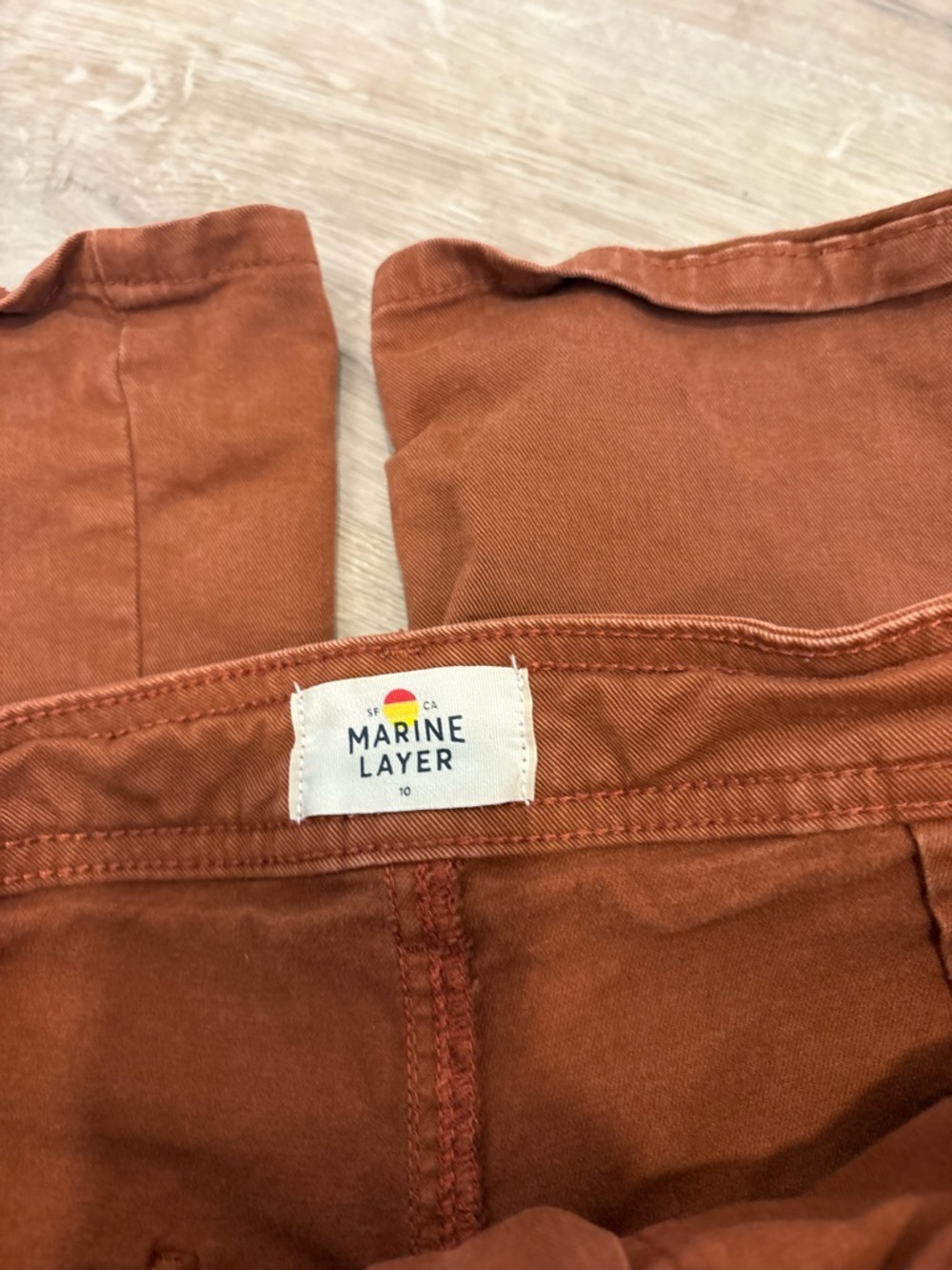 Marine Layer Bridget Twill Flare Pants - Picture 3 of 7